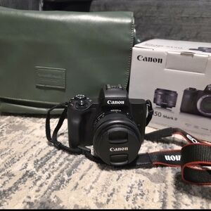 Canon EOS M50 Mark II Mirrorless Camera - Black with Lens